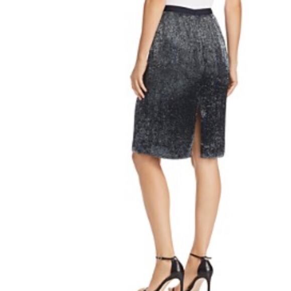 NWT JOIE Beaded Edryce Pencil Skirt Blue - Picture 3 of 9